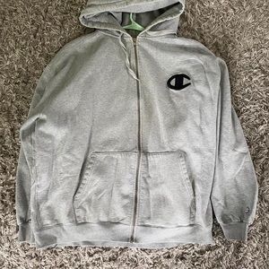 XL grey champion zip up